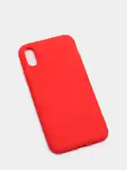 Красный чехол силиконовый для iPhone X / XS