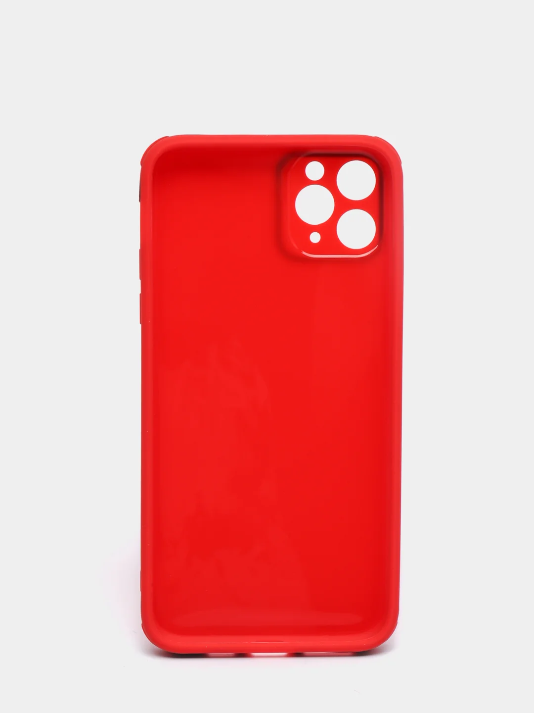 Красный чехол усиленный с полосой для iPhone 11 Pro Max, силиконовый
