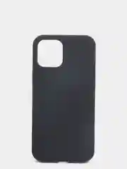 Черный чехол на iPhone X, XS, XR, 7, 8, se, 12, 12 Pro, Mini, Max silicone case, закрытый низ, бархат внутри