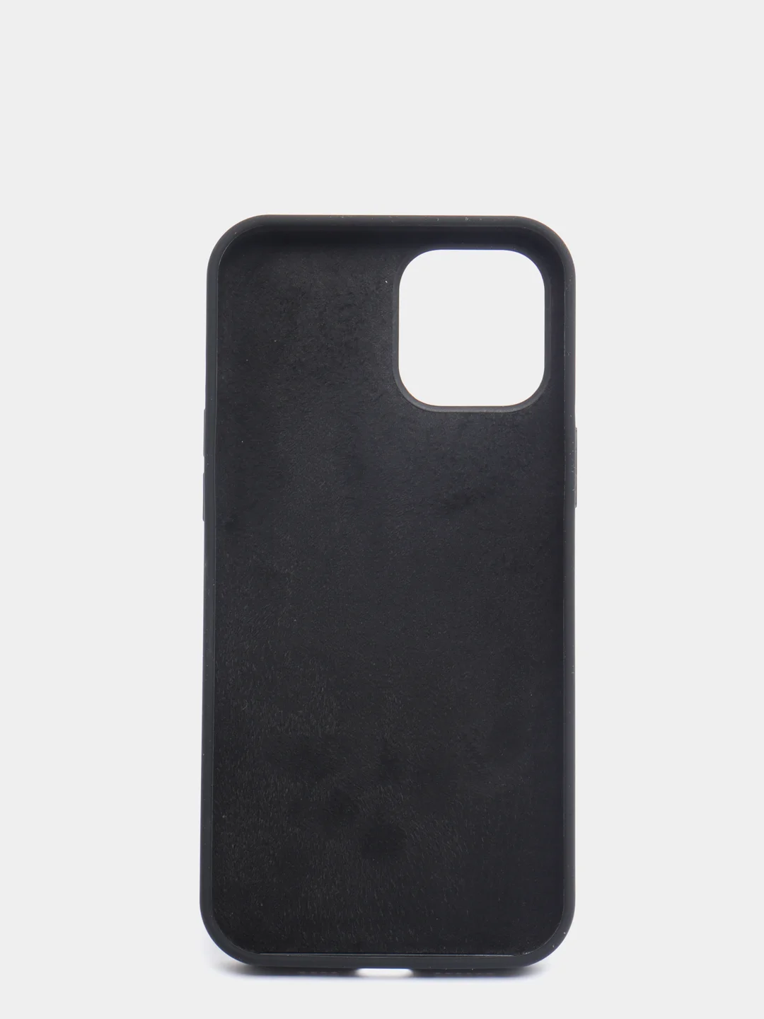 Черный чехол на iPhone X, XS, XR, 7, 8, se, 12, 12 Pro, Mini, Max silicone case, закрытый низ, бархат внутри
