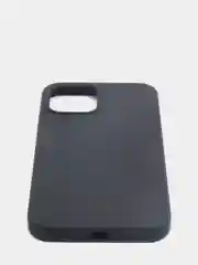Черный чехол на iPhone X, XS, XR, 7, 8, se, 12, 12 Pro, Mini, Max silicone case, закрытый низ, бархат внутри