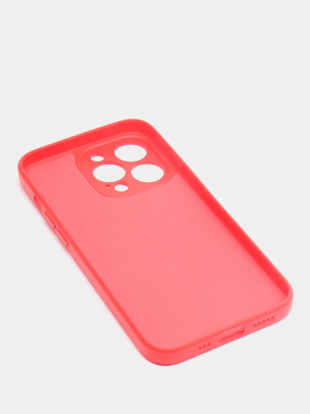 Красный чехол с защитой камеры и мягкой подкладкой для iPhone 13 / 13 Pro / 12 Pro, 12 Pro Max, 11