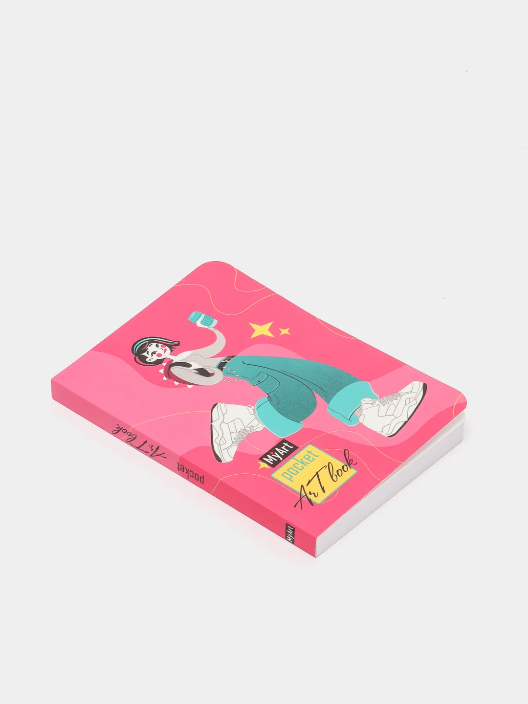 Бежевый меланж скетчбук MyArt Pocket Artbook, А6, без линовки, 100 г/м2, 80 листов. Проф-Пресс