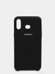 Черный чехол силиконовый Silicone Cover Case для Samsung Galaxy A6S, M20