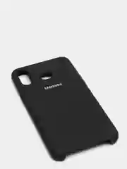 Черный чехол силиконовый Silicone Cover Case для Samsung Galaxy A6S, M20