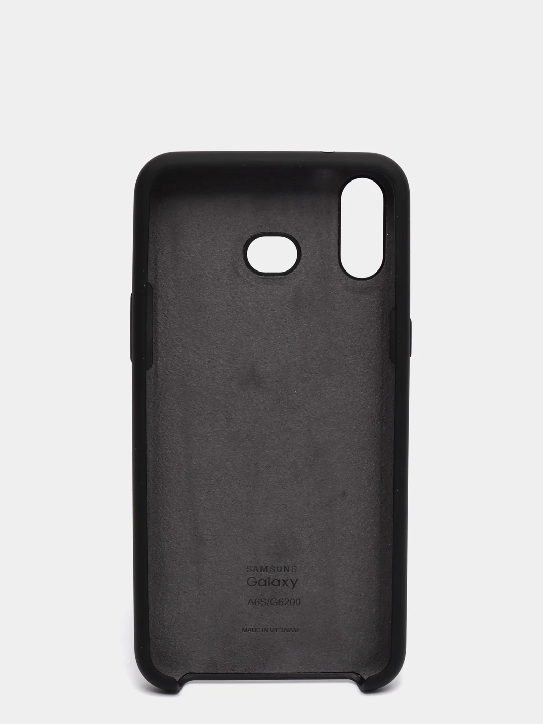 Черный чехол силиконовый Silicone Cover Case для Samsung Galaxy A6S, M20