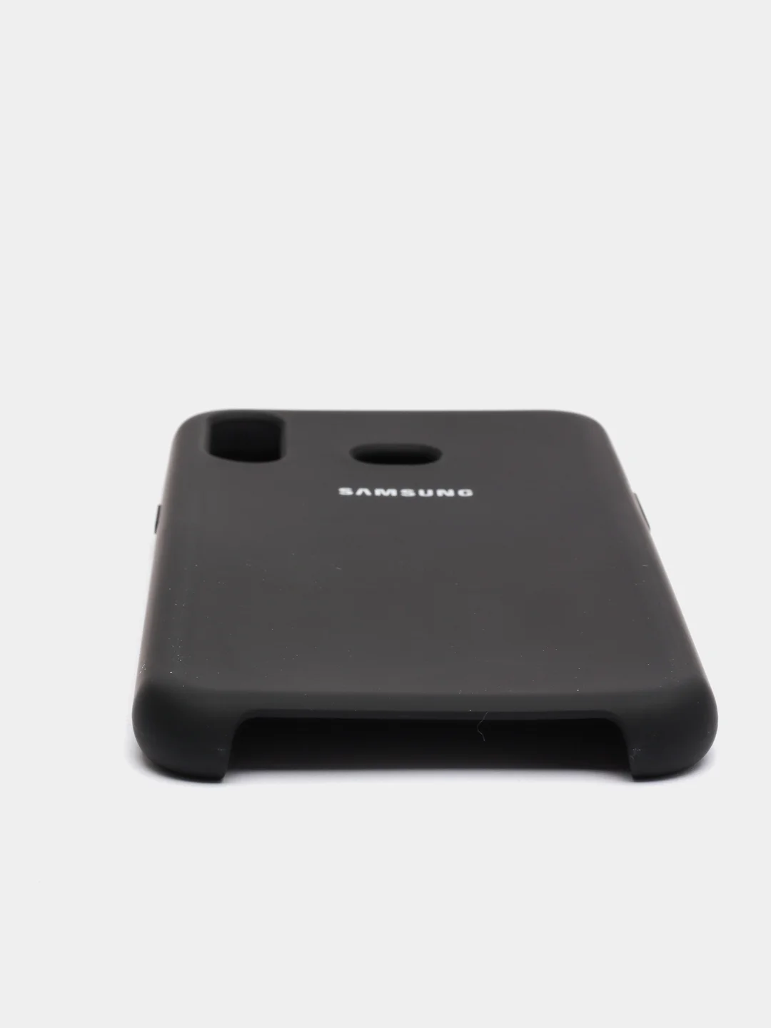 Черный чехол силиконовый Silicone Cover Case для Samsung Galaxy A6S, M20