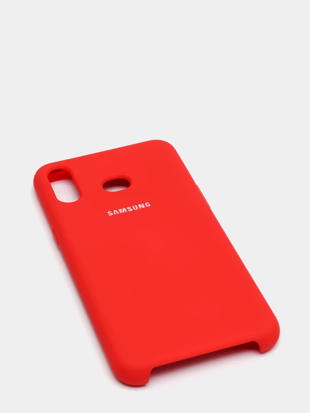 Красный чехол силиконовый Silicone Cover Case для Samsung Galaxy A6S, M20