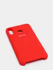 Красный чехол силиконовый Silicone Cover Case для Samsung Galaxy A6S, M20