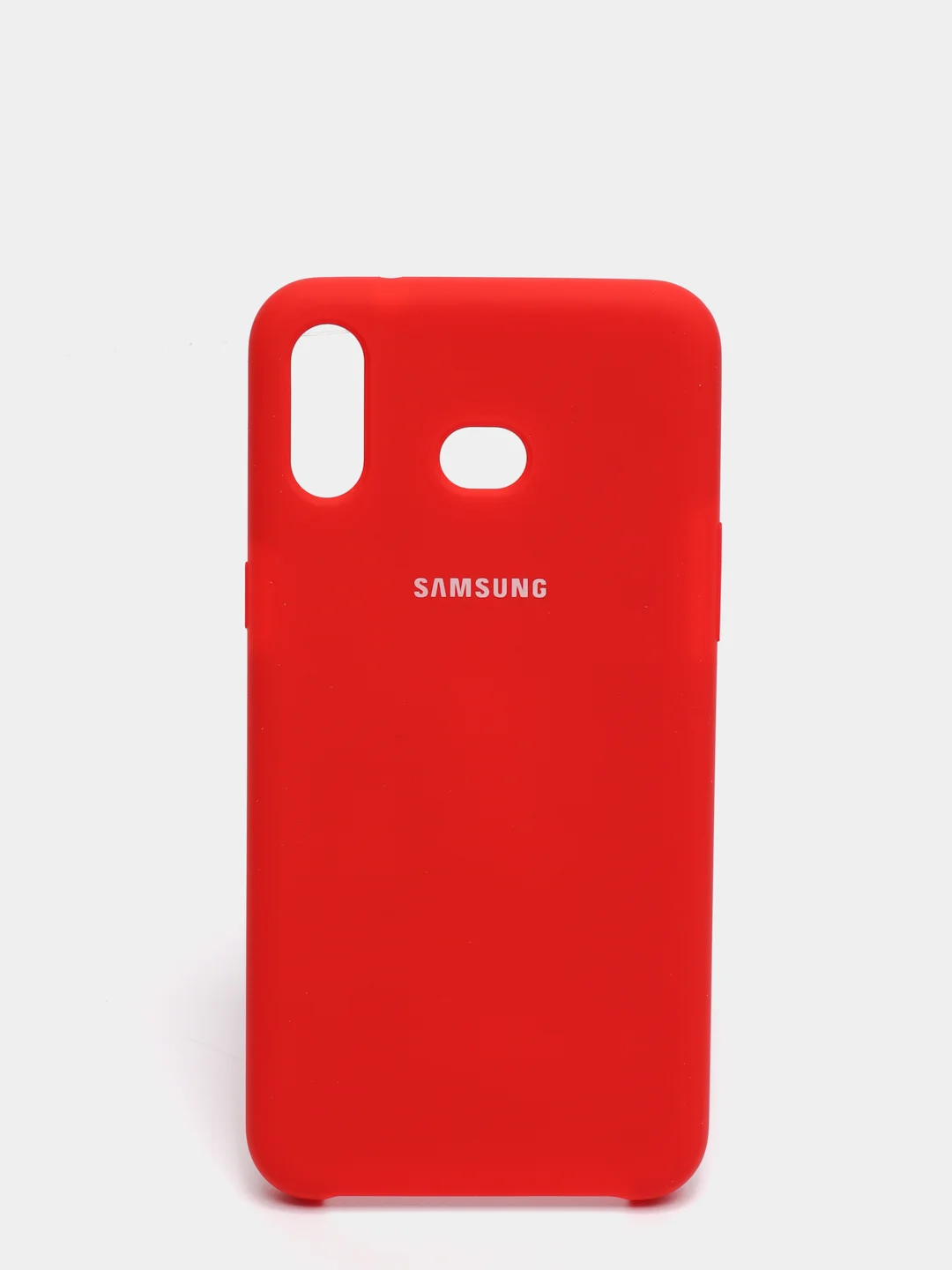 Красный чехол силиконовый Silicone Cover Case для Samsung Galaxy A6S, M20