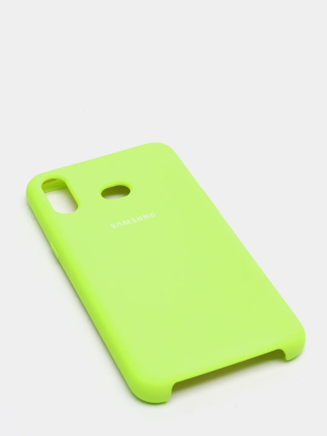 Салатовый чехол силиконовый Silicone Cover Case для Samsung Galaxy A6S, M20