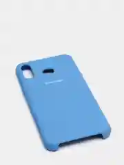 Синий чехол силиконовый Silicone Cover Case для Samsung Galaxy A6S, M20