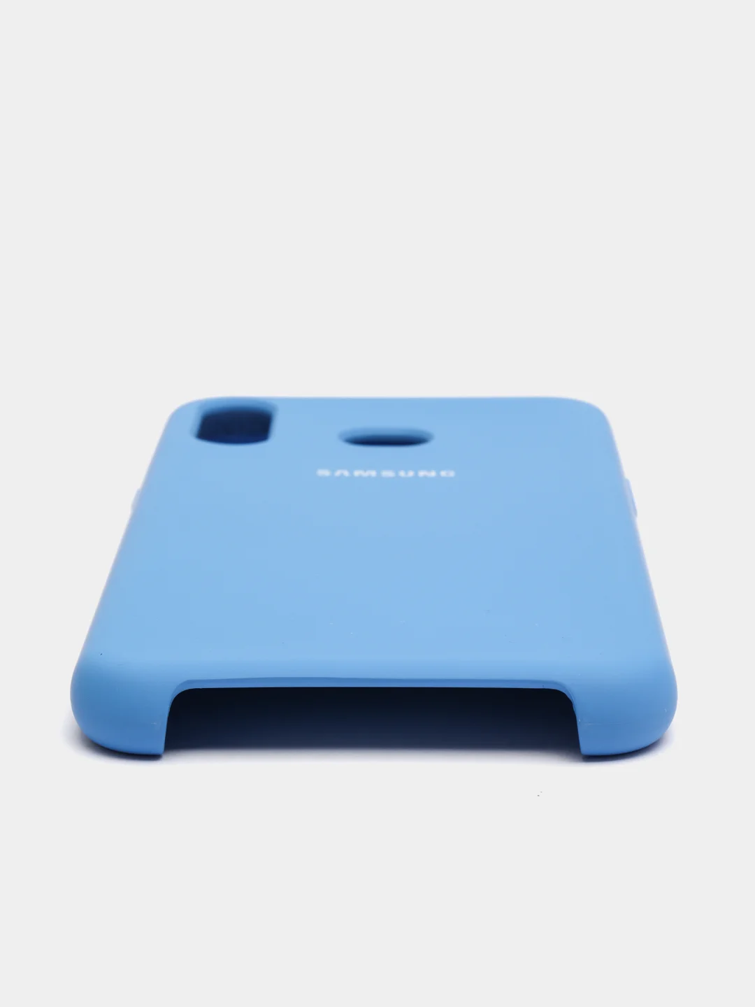 Синий чехол силиконовый Silicone Cover Case для Samsung Galaxy A6S, M20