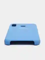 Синий чехол силиконовый Silicone Cover Case для Samsung Galaxy A6S, M20