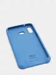 Синий чехол силиконовый Silicone Cover Case для Samsung Galaxy A6S, M20