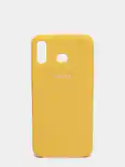 Желтый чехол силиконовый Silicone Cover Case для Samsung Galaxy A6S, M20