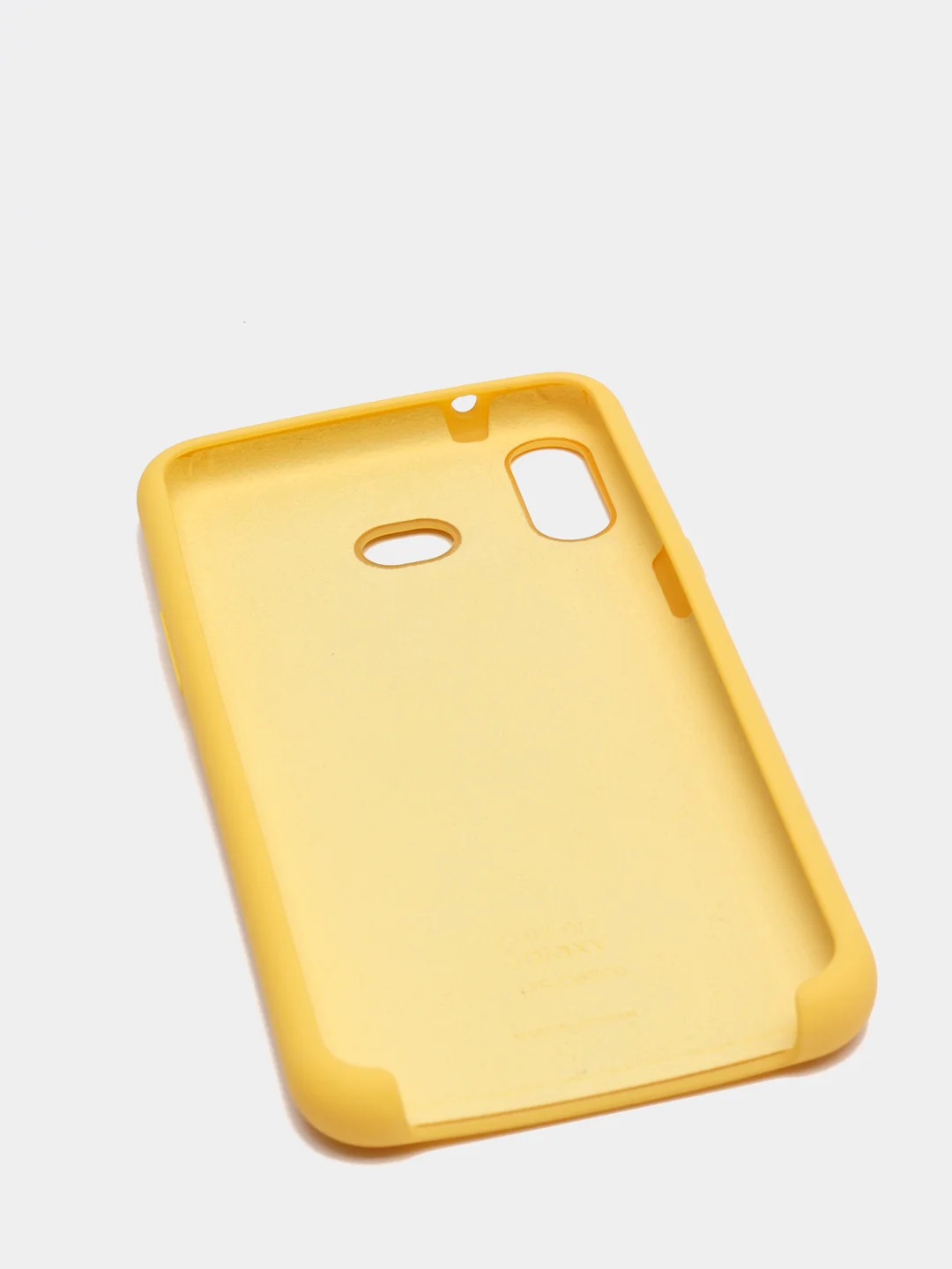 Желтый чехол силиконовый Silicone Cover Case для Samsung Galaxy A6S, M20