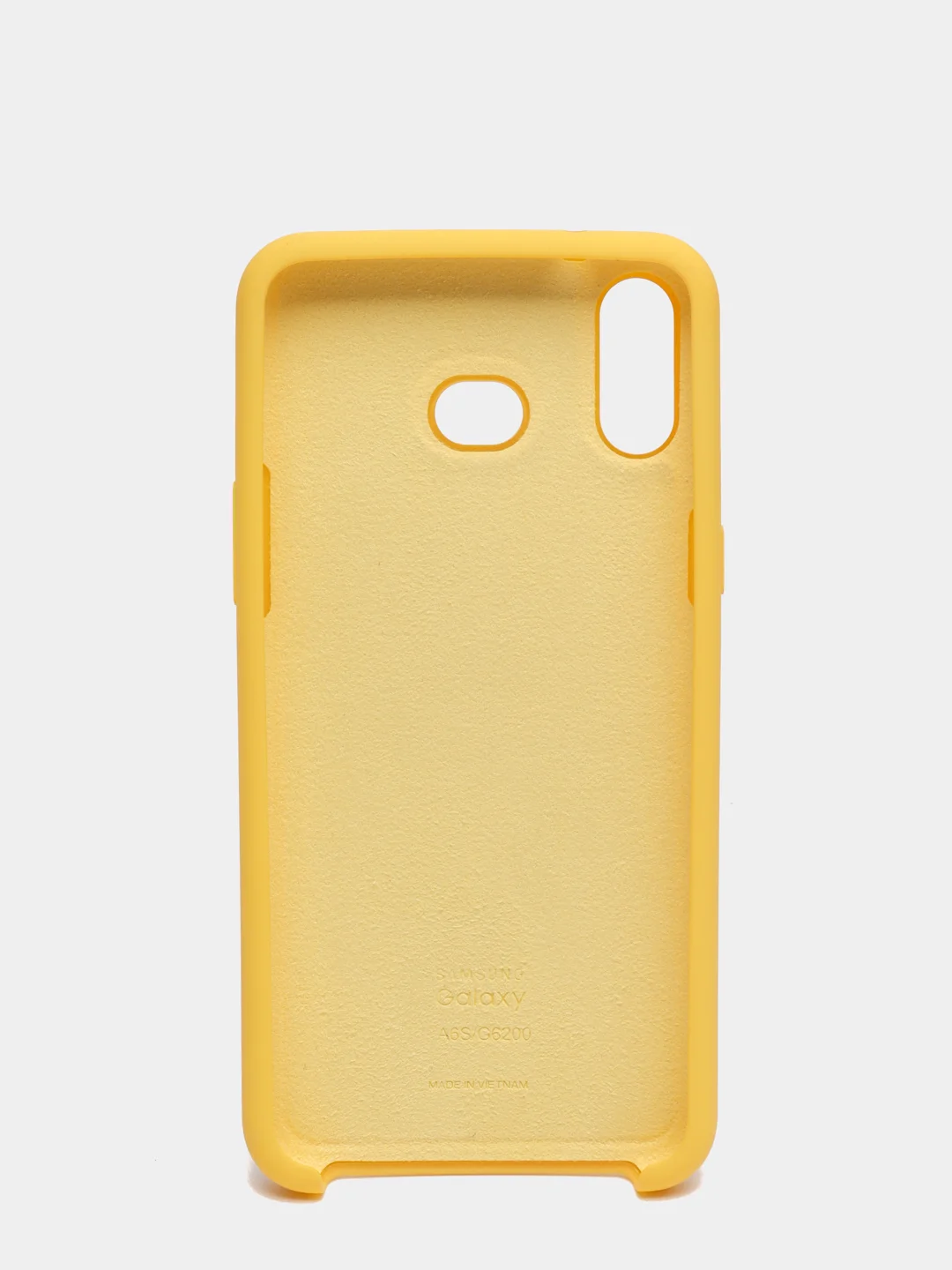 Желтый чехол силиконовый Silicone Cover Case для Samsung Galaxy A6S, M20