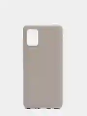 Серый меланж чехол Samsung Galaxy A51 силиконовый матовый