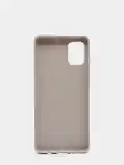 Серый меланж чехол Samsung Galaxy A51 силиконовый матовый
