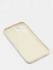 Белый чехол iPhone 13 Pro Max, силиконовый на айфон про макс