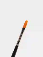 Кисть художественная профессиональная BRAUBERG ART "CLASSIC", синтетика жесткая, плоская, № 6, длинная ручка, 200665