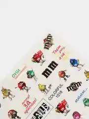 Слайдер для дизайна ногтей "Конфеты M&Ms" на любой фон