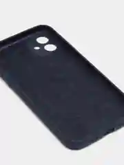 Темно-синий чехол Silicone Case для iPhone 13 /11/12/12 ProMax с защитой камеры с бархатной подкладкой