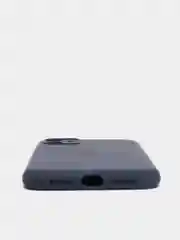 Темно-синий чехол Silicone Case для iPhone 13 /11/12/12 ProMax с защитой камеры с бархатной подкладкой