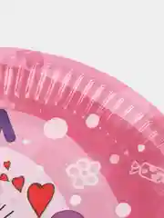 Фуксия набор бумажных тарелок