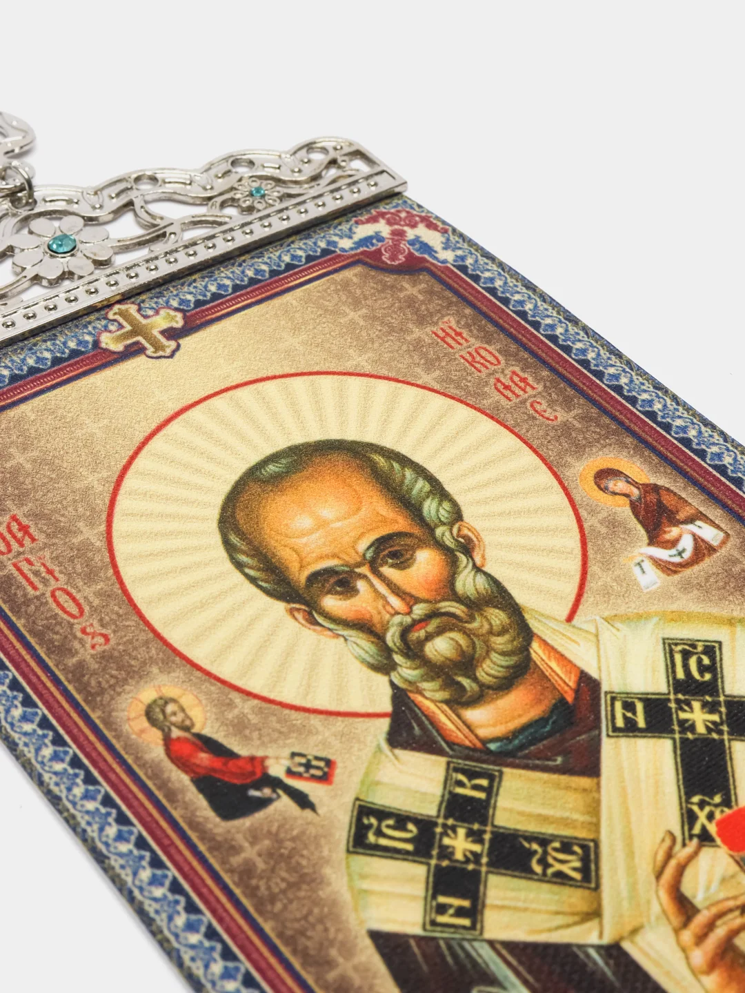 Икона-хоругвия "Святитель Николай Чудотворец", на подвесе