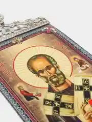 Икона-хоругвия "Святитель Николай Чудотворец", на подвесе