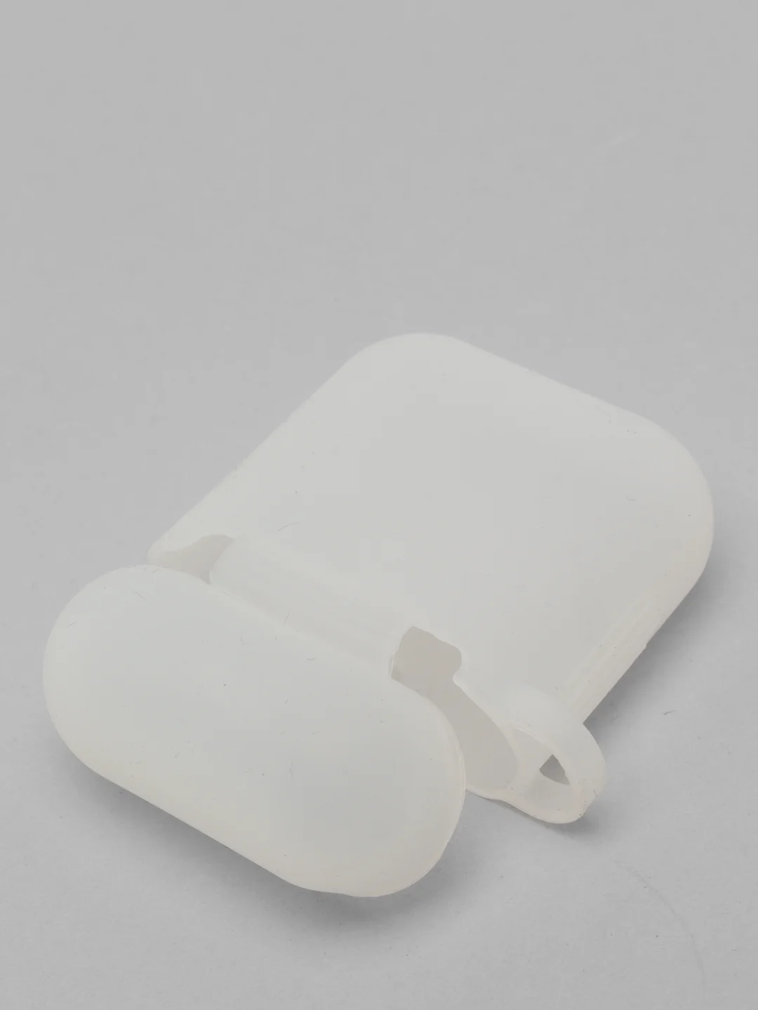 Прозрачный чехол для наушников AirPods 1, 2, с карабином, силиконовый