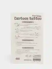 Коричневый татуировки "Единороги, мультяшные животные", 12*7,5 см