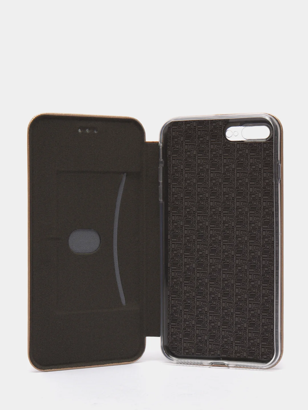 Золотой чехол книжка на Apple iPhone 7 Plus / 8 Plus