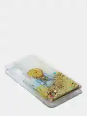 Золотой чехол Xiaomi Mi Note 10 / Mi Note 10 Pro / Mi CC9 PRO переливающийся жидкий с блестками