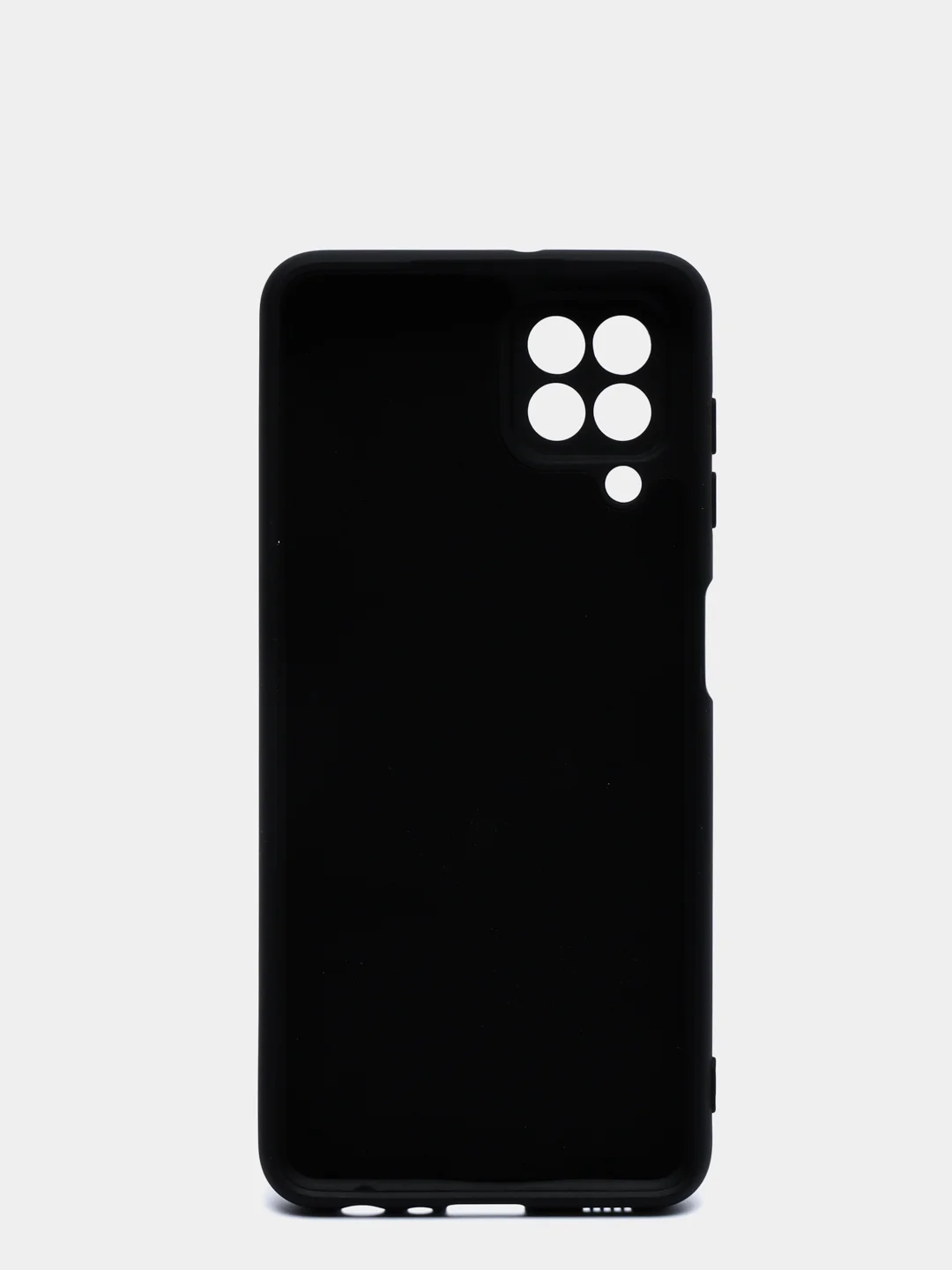 Черный чехол для Samsung Galaxy A22 4G / Galaxy M22 / Galaxy M32 Silicone Cover силиконовый