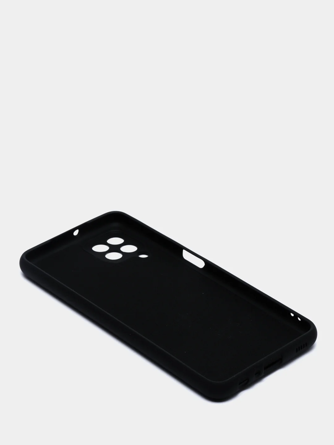 Черный чехол для Samsung Galaxy A22 4G / Galaxy M22 / Galaxy M32 Silicone Cover силиконовый
