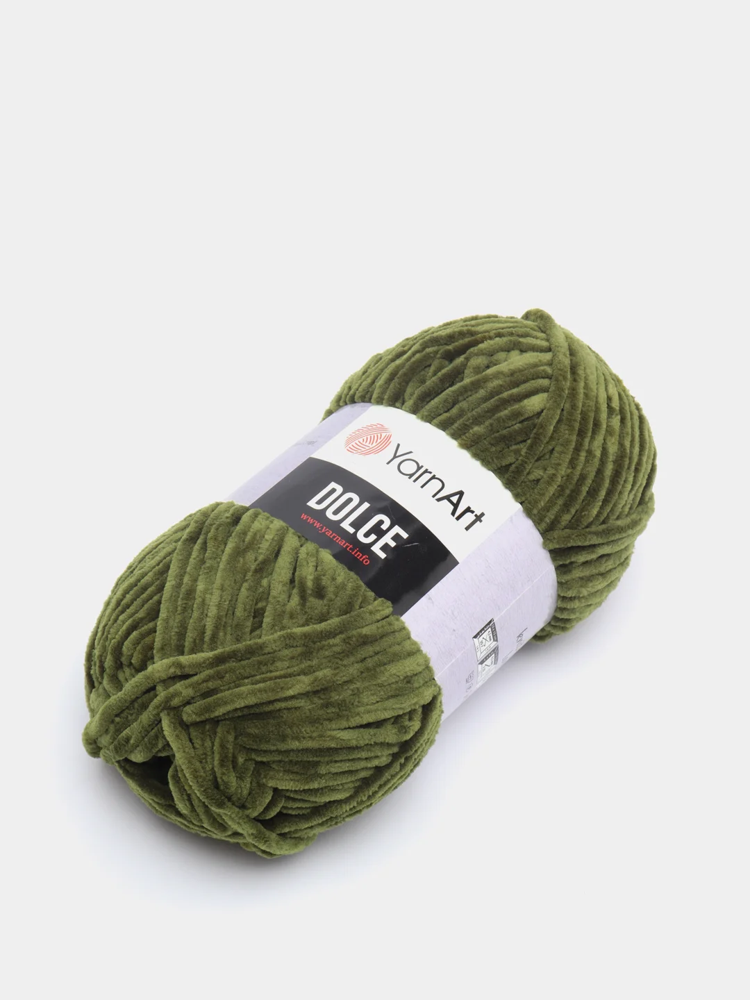 Хаки пряжа плюшевая YarnArt Dolce