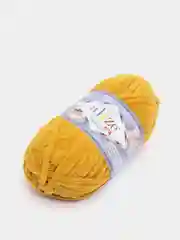 Желтый пряжа плюшевая Alize Velluto