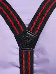 Подтяжки, 4 замка(черный-красный)
