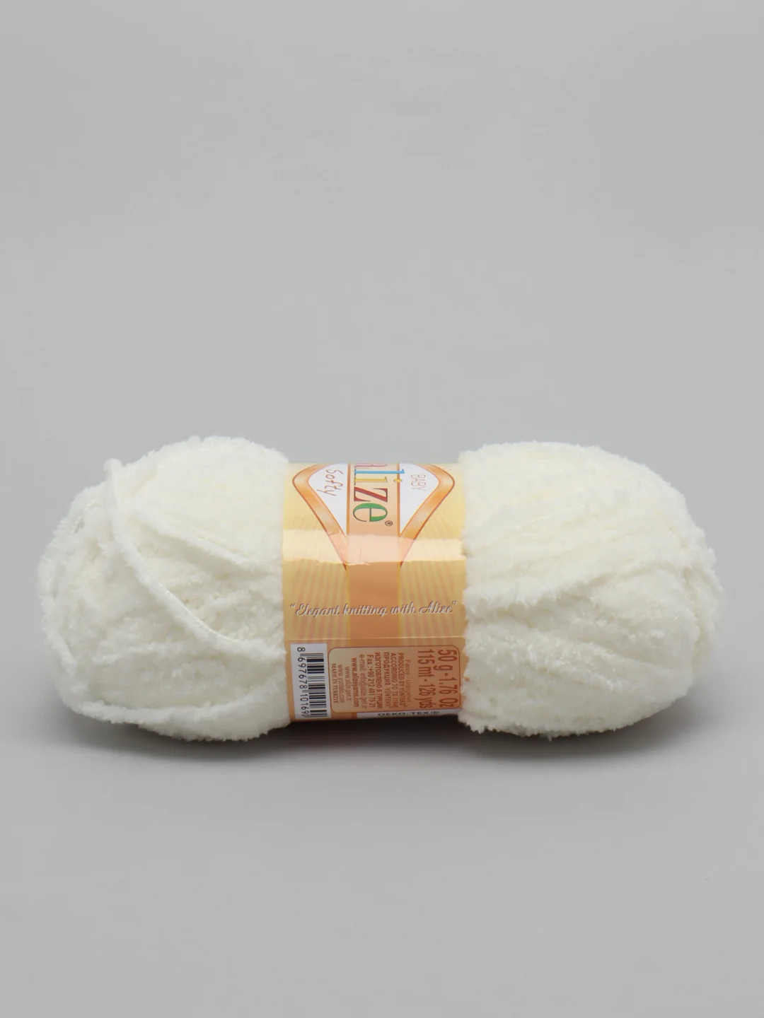 Молочный пряжа Alize Softy, 100% микрополиэстер, 50 г, 115 м