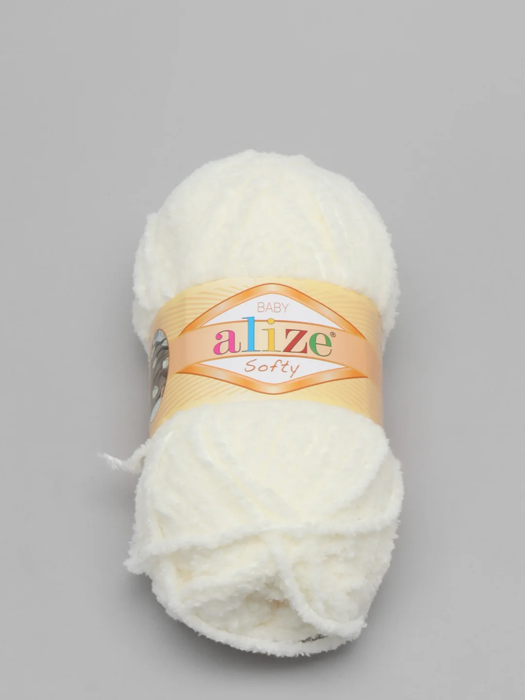 Молочный пряжа Alize Softy, 100% микрополиэстер, 50 г, 115 м