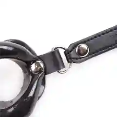 Черный кляп-расширитель в форме губ
