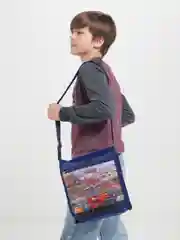 Синий детская сумка с принтом
