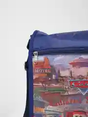 Синий детская сумка с принтом