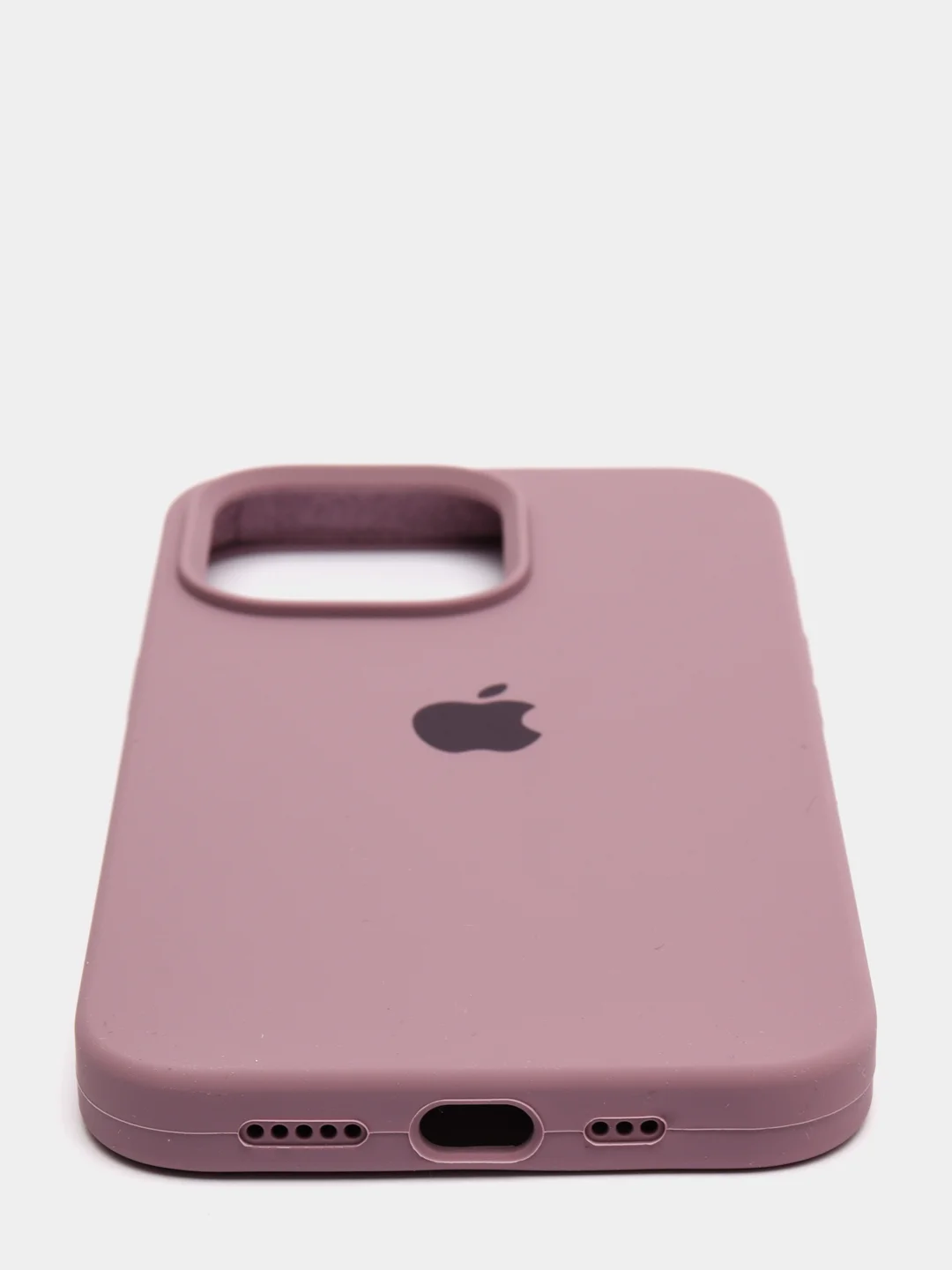 Сиреневый чехол Silicone Case для iPhone 13 Pro с закрытым низом