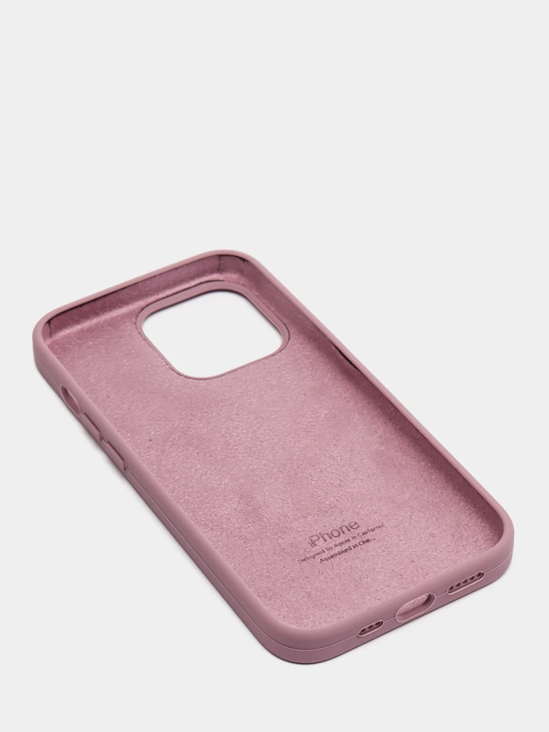 Сиреневый чехол Silicone Case для iPhone 13 Pro с закрытым низом