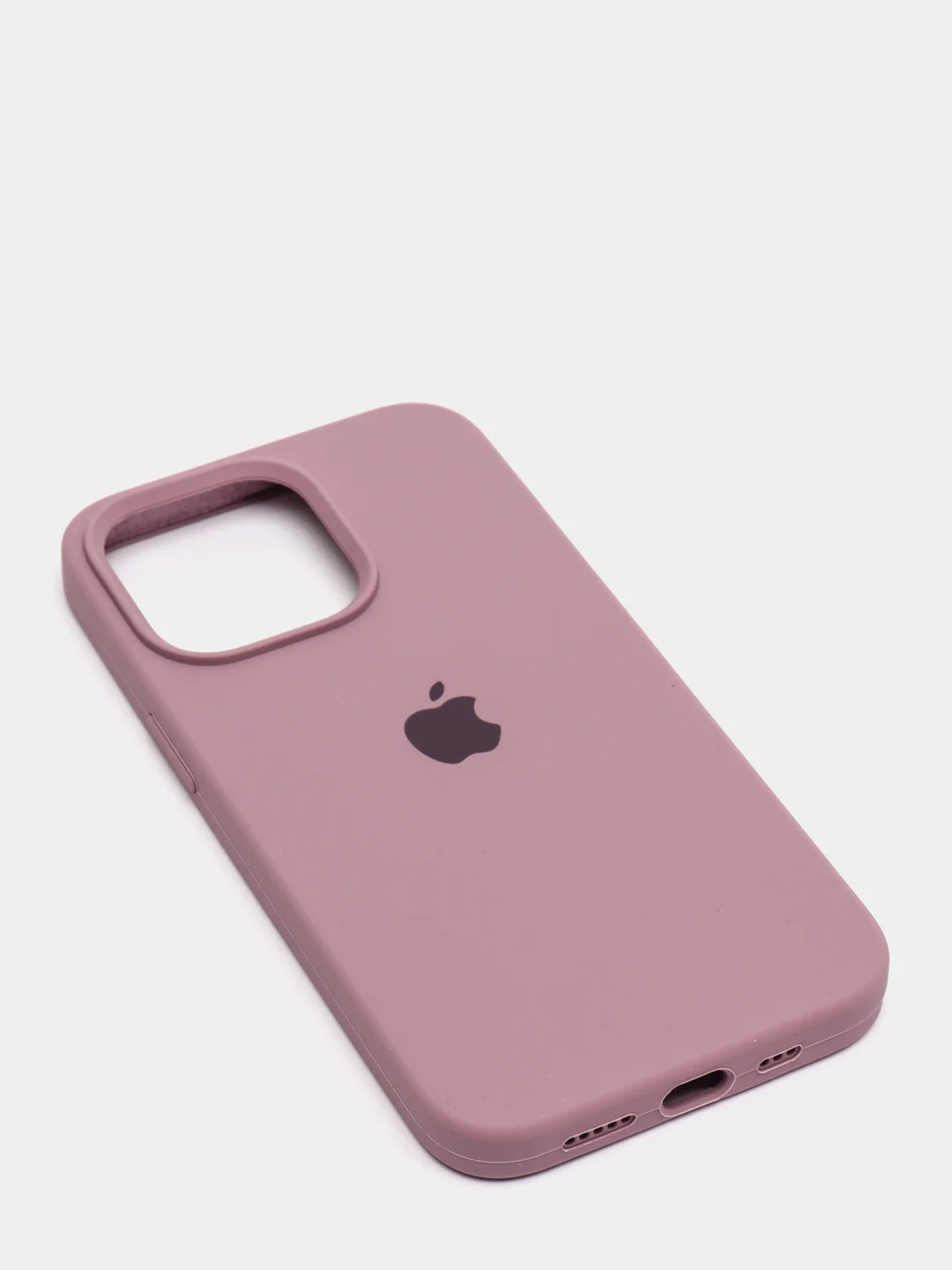 Сиреневый чехол Silicone Case для iPhone 13 Pro с закрытым низом