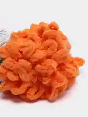 Оранжевый пряжа Alize puffy, большие петельки, микрополиэстр, 100 г